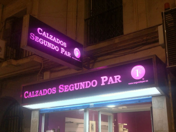 Rótulo luminoso vinilo