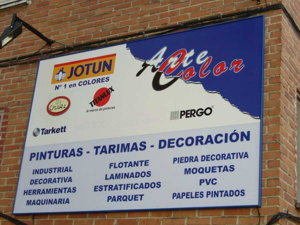 Rótulo opaco panel