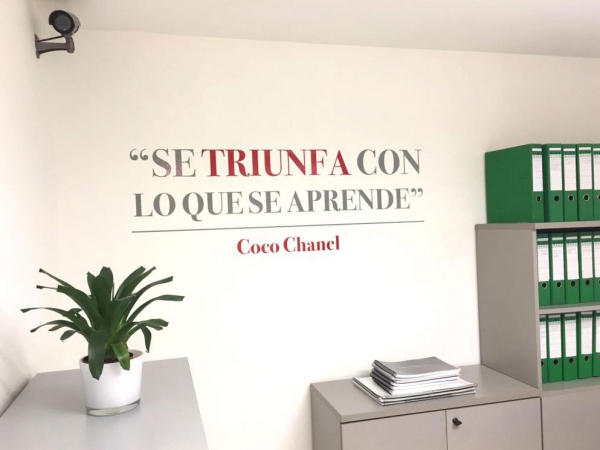 Vinilo corte para oficina